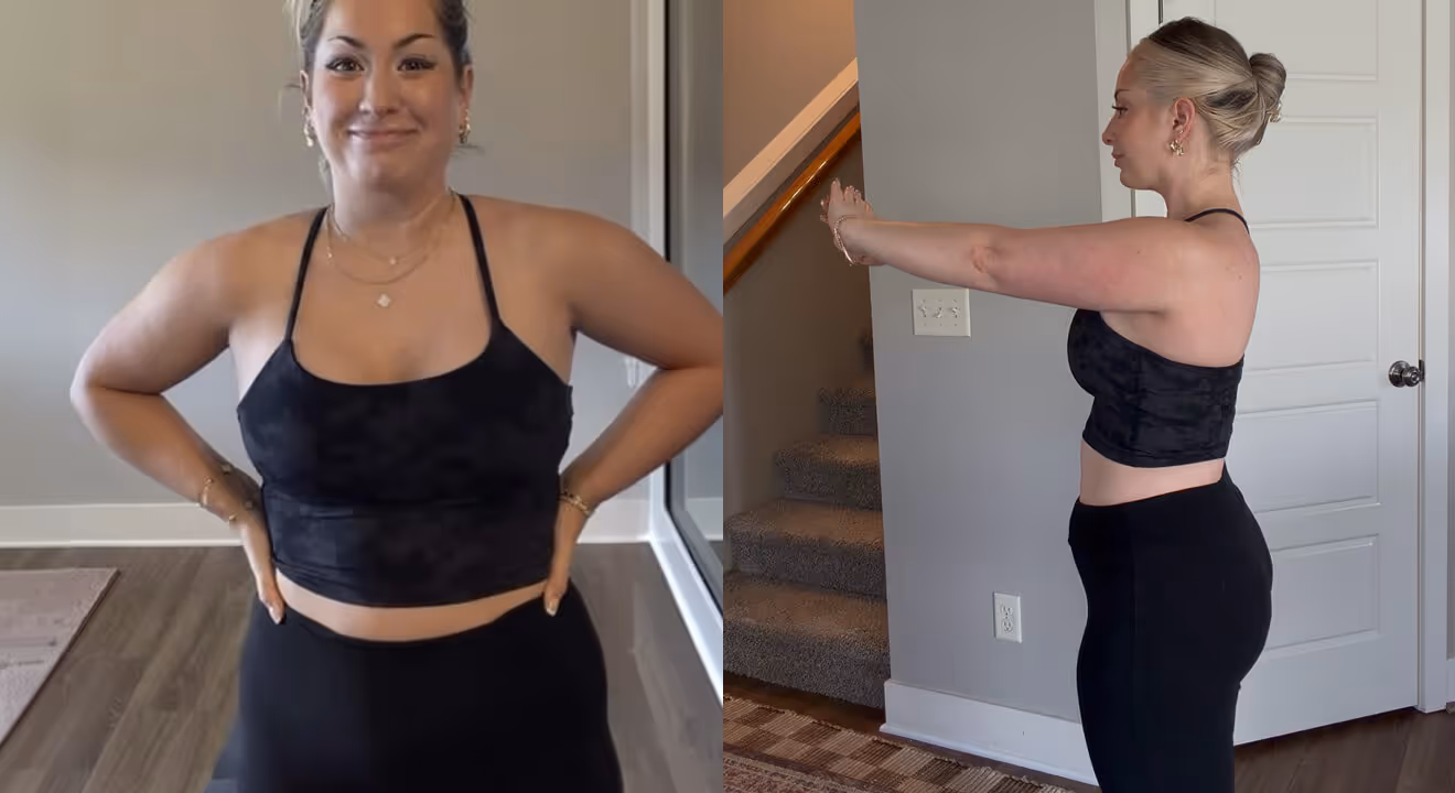 Before and after photo of Yucca Health GLP-1 patient Jamilyn C., who lost 17 lbs in 6 weeks.