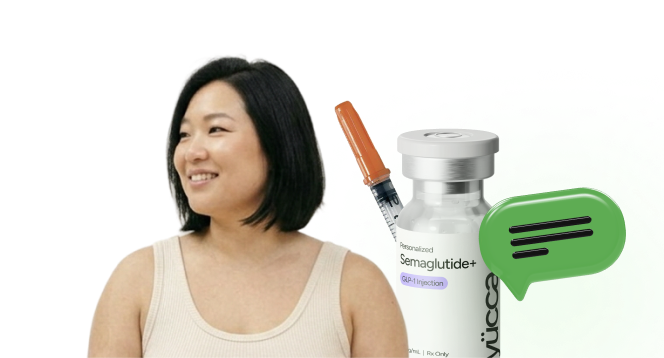 Yucca Health patient with personalized semaglutide injection and 24/7 care team support