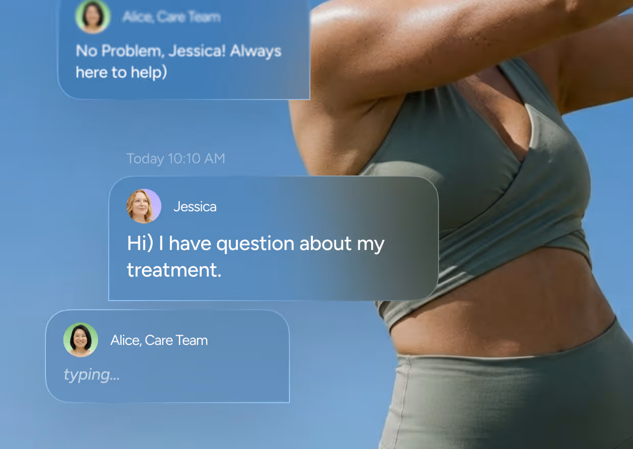 Patient starting their personalized treatment plan with ongoing Yucca Health care team support.