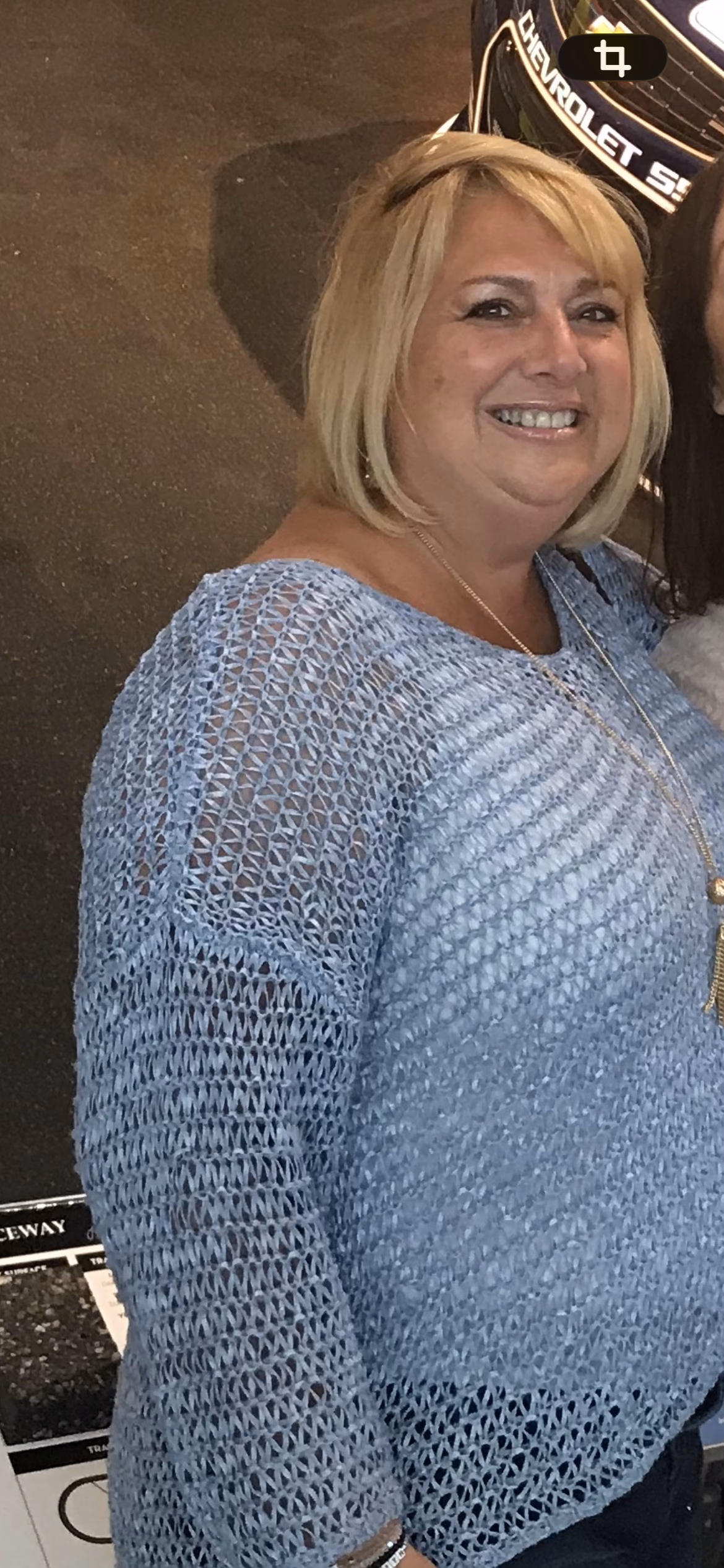 Lisa C. before beginning treatment.