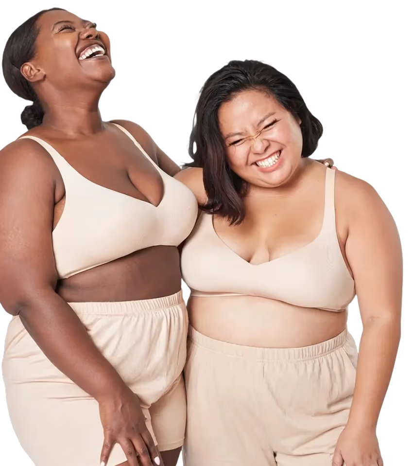 Two patients smiling together after their weight loss journey with Yucca Health