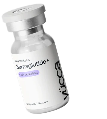Personalized Semaglutide+ GLP-1 injection vial — Yucca Health