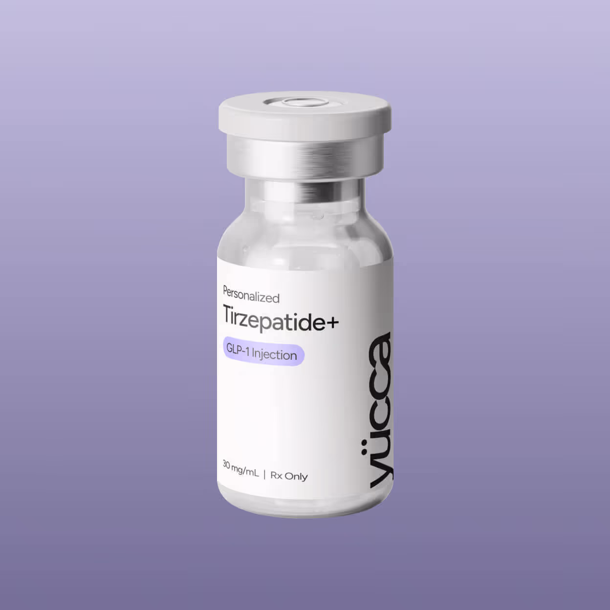 Personalized Tirzepatide+ GLP-1 injection vial — Yucca Health treatment